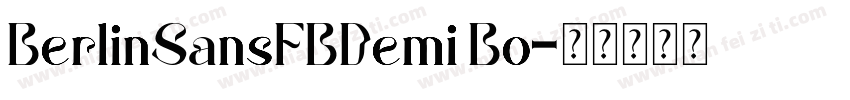 BerlinSansFBDemi Bo字体转换